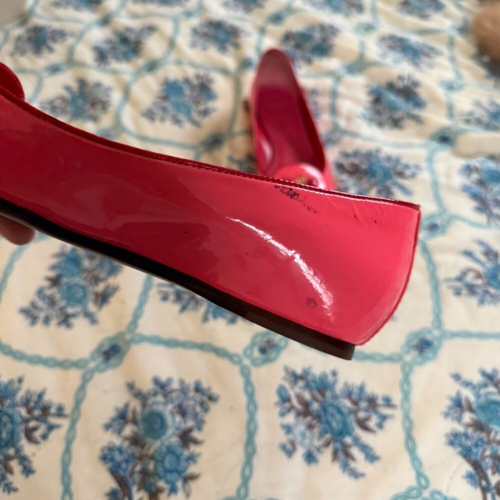 Tory Burch Pink Flats with Decorative Bow - Picture 4 of 6